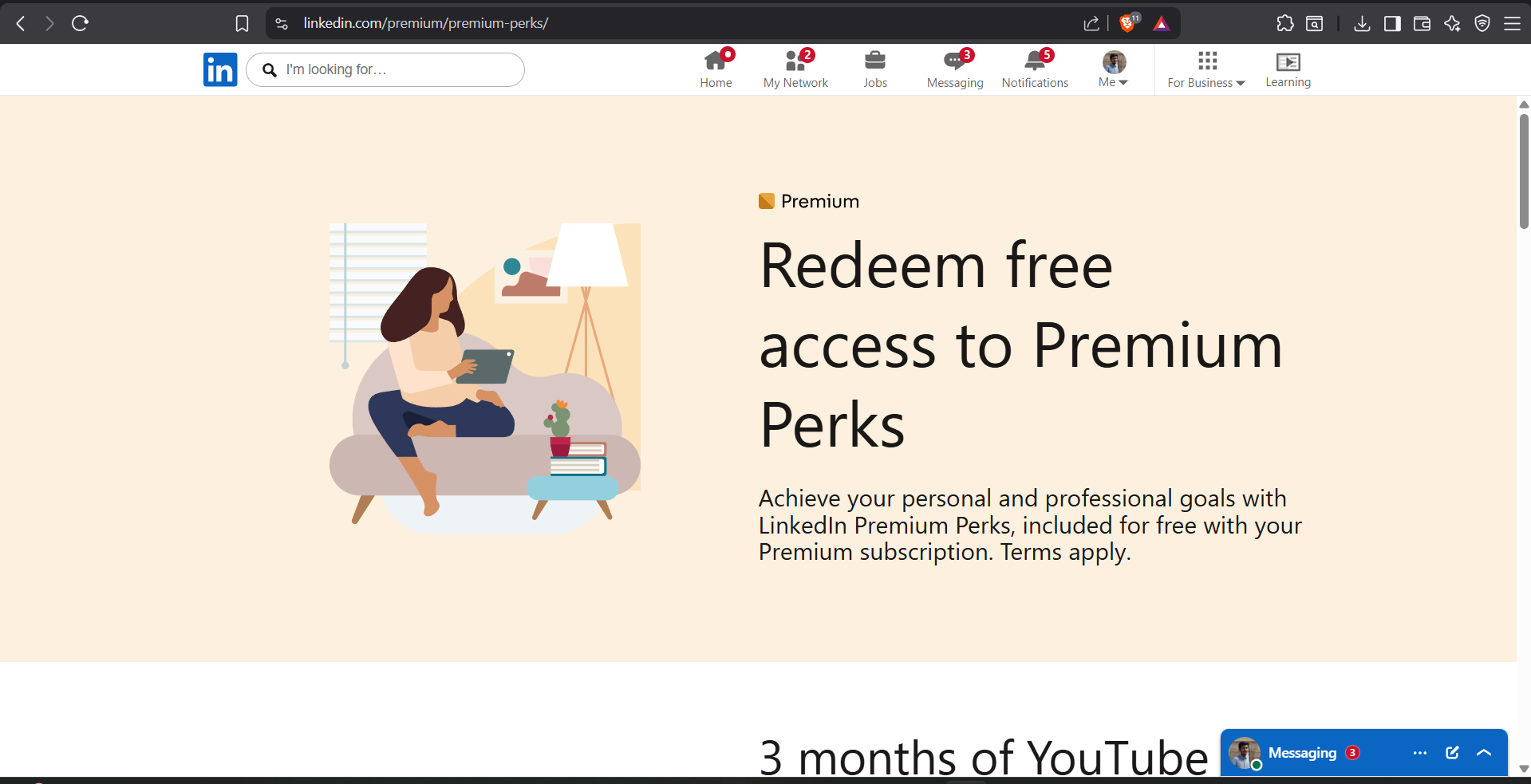 Illustration for 2. Open LinkedIn Premium Benefits